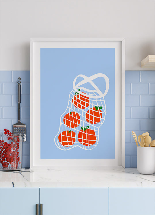Tomaten am Mesh Poster