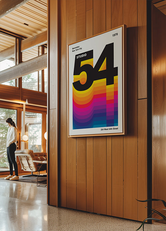 Studio 54 Retro Design Plakat