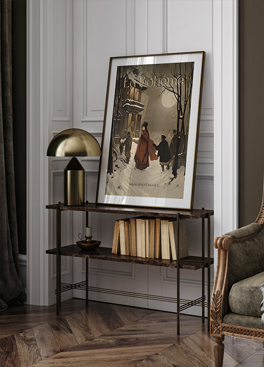 Opera La Bohème surprinde un poster de iarnă