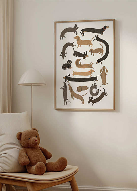 Tacskó nyomtatási poszter