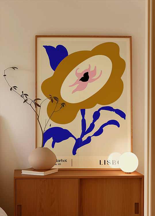 Flower Market. Lisbon Poster