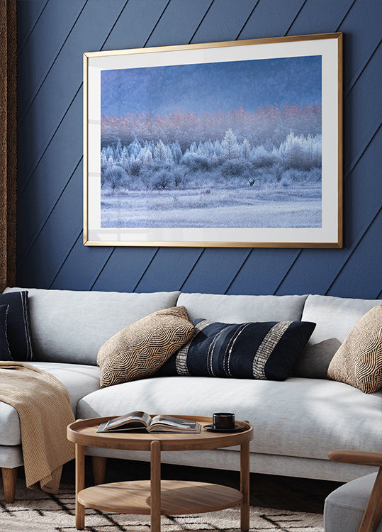 Poster mit Herbst- und Winterverläufen