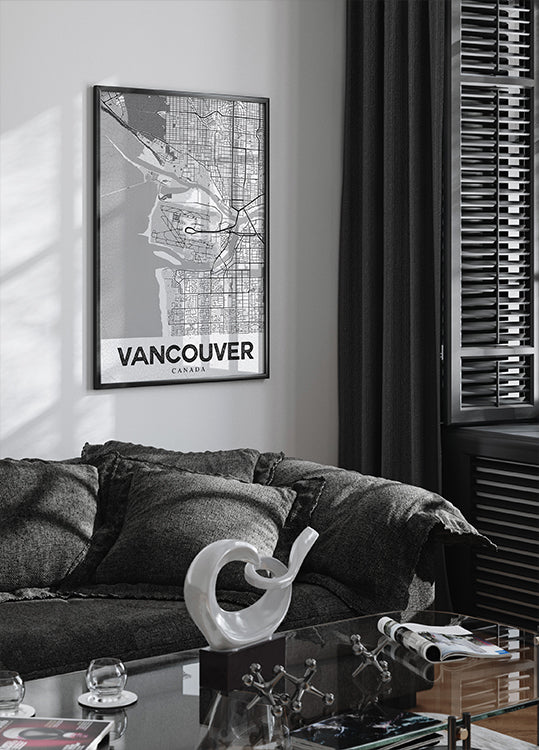 Vancouver biely plagát