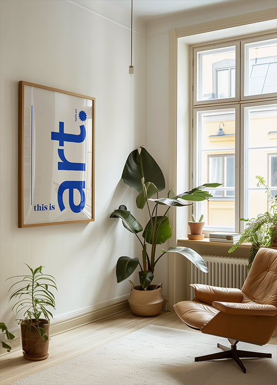 Hello Bold Typography Poster