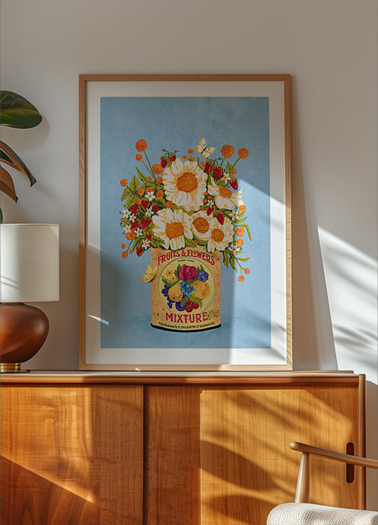 Flowers In A Vintage Tea Can