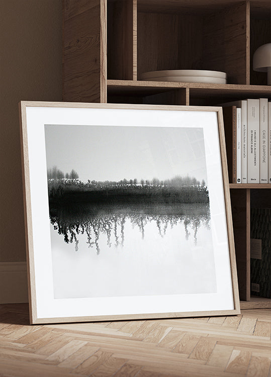 Ziemas ezera plakāts