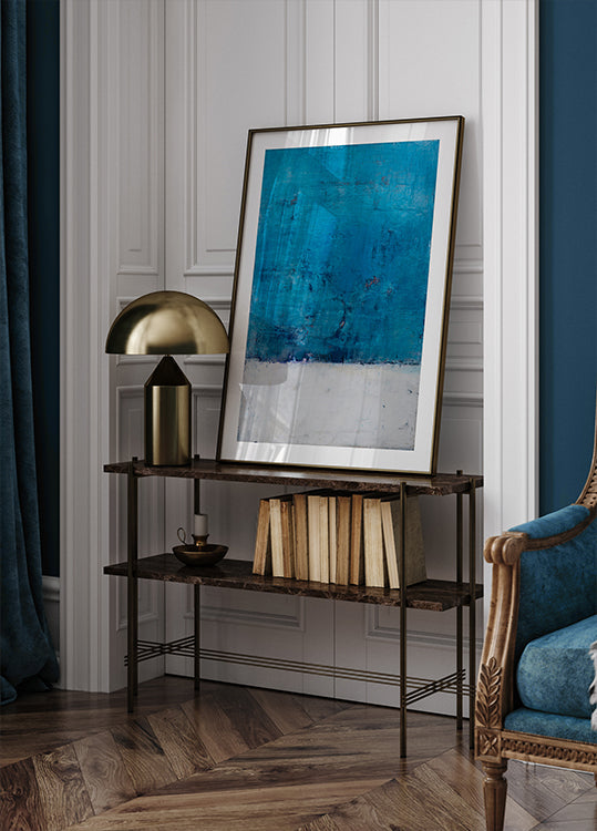 Zilais mierīguma plakāts