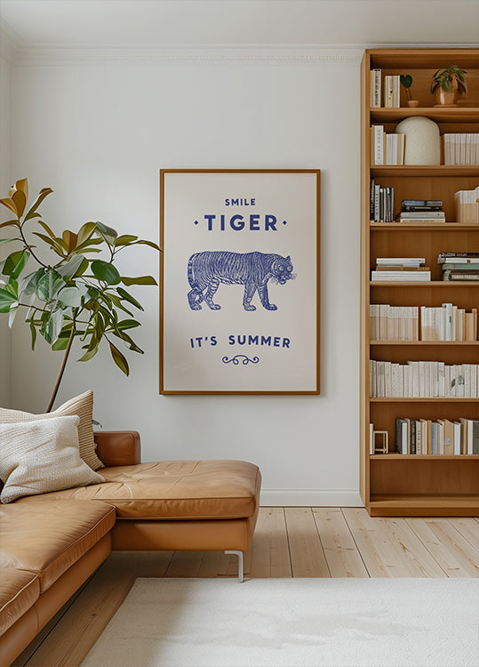 Smile Tiger Poster