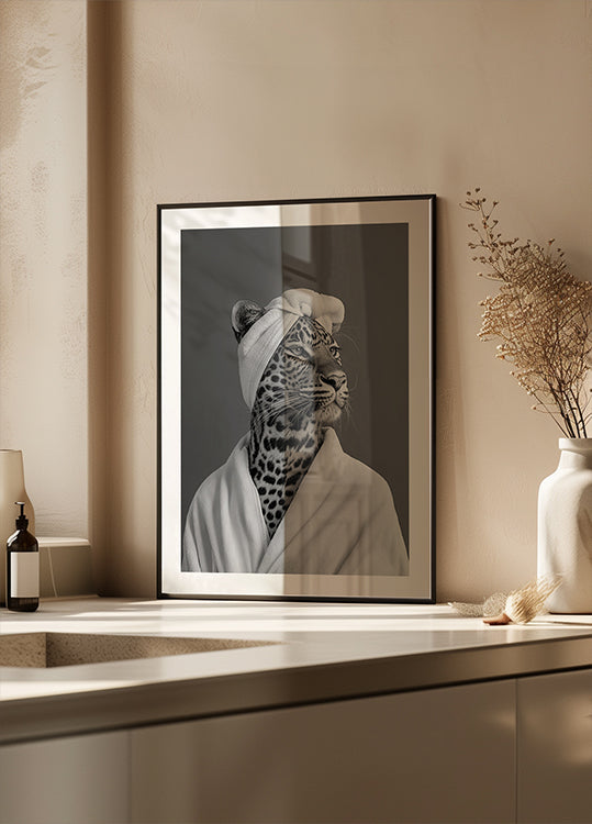 Lady Leopard Spa Day Plakat - Posterbox