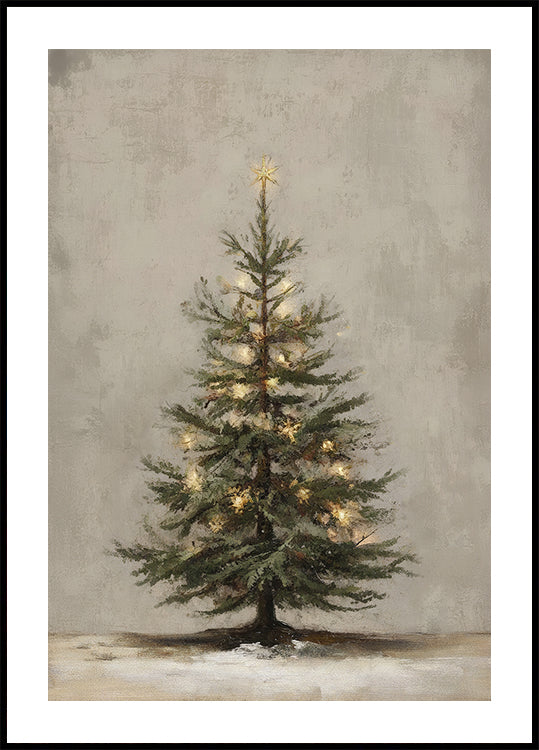 Vintage Christmas Tree Plakat - Posterbox