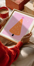 Orange Tree with pink and stars Plakat - Posterbox