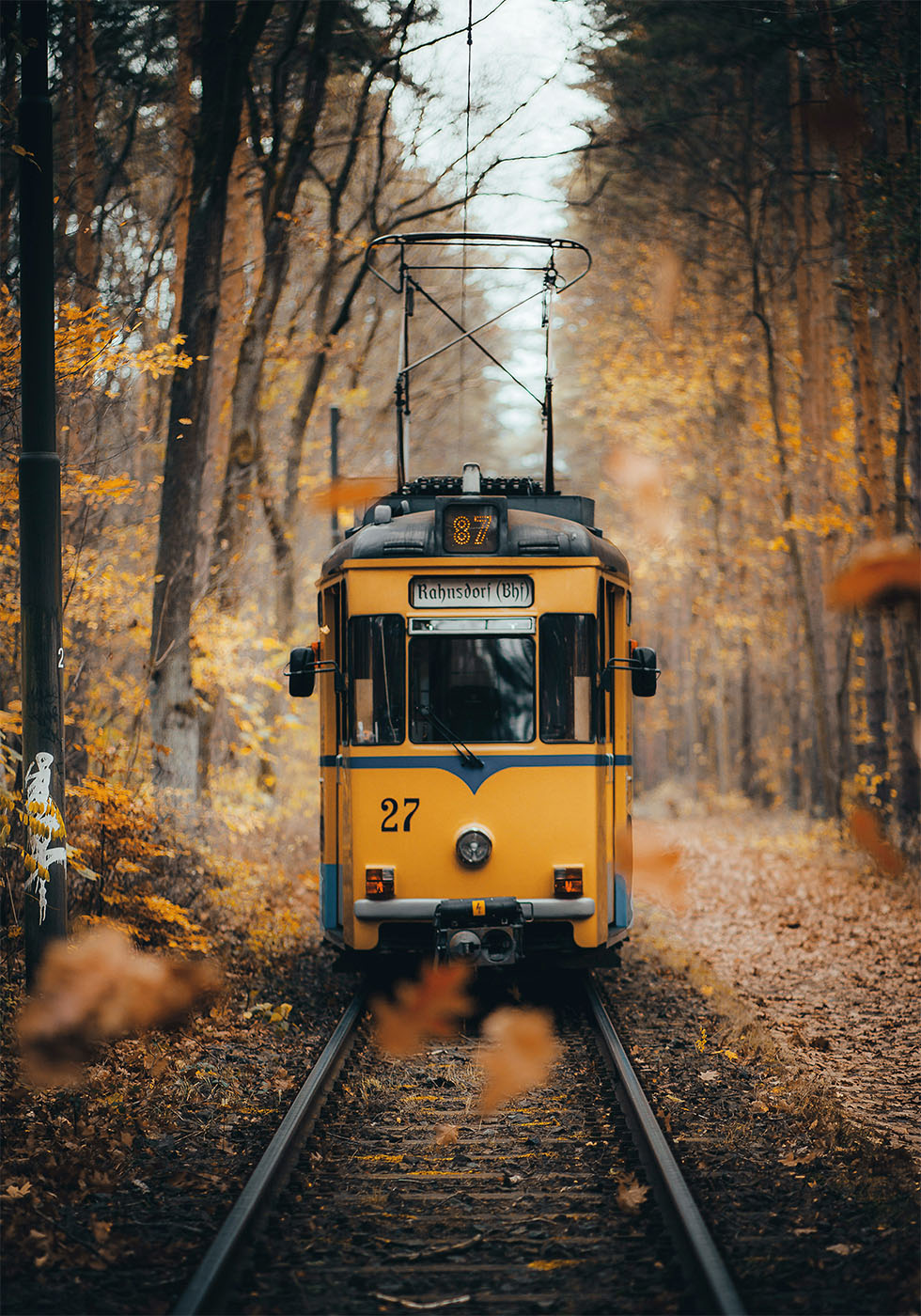 Old Yellow Train Plakat - Posterbox.dk