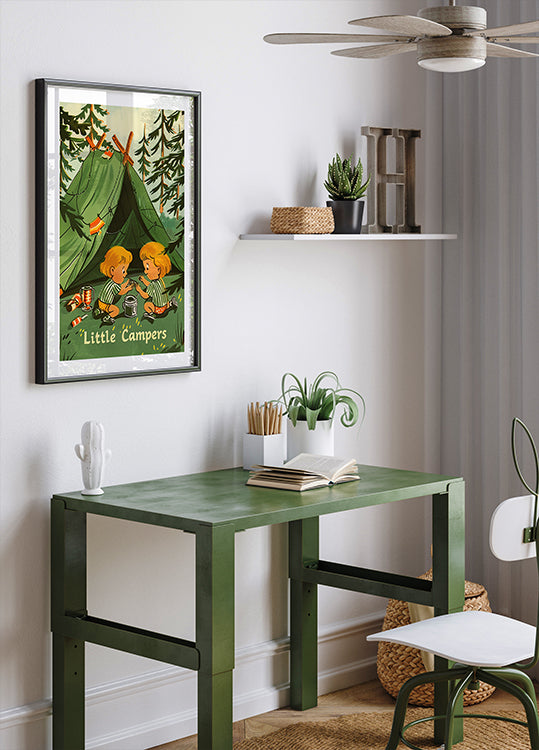 Little Campers Vintage Magazine Plakat - Posterbox