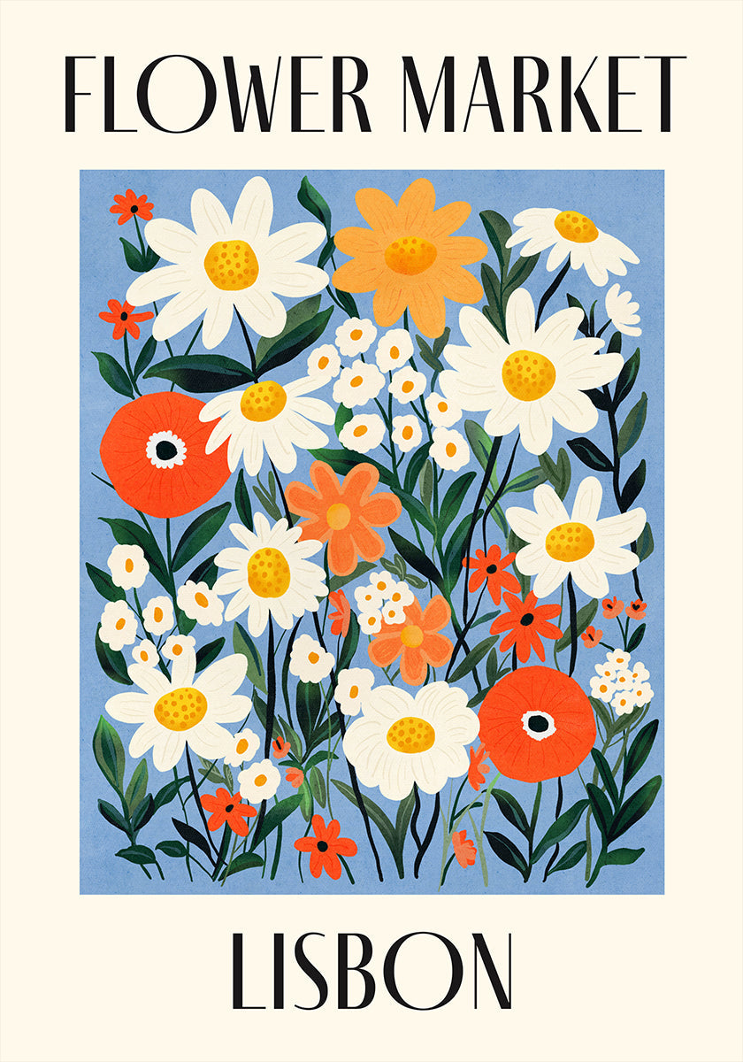 Lilleturg Lissaboni Portugali plakat