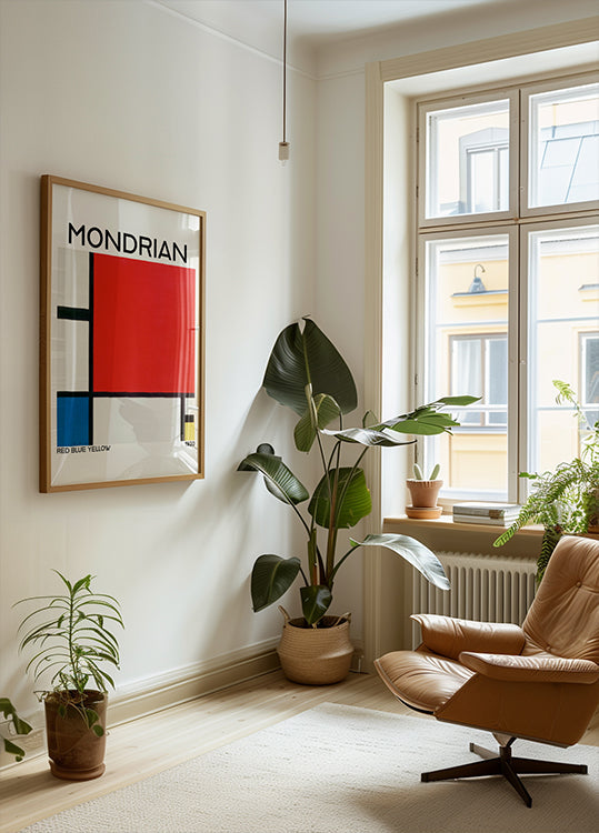 Composition with Red, Blue, and Yellow 1930 Plakat - Posterbox