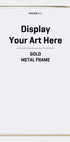 Guld Metalramme - Posterbox.dk