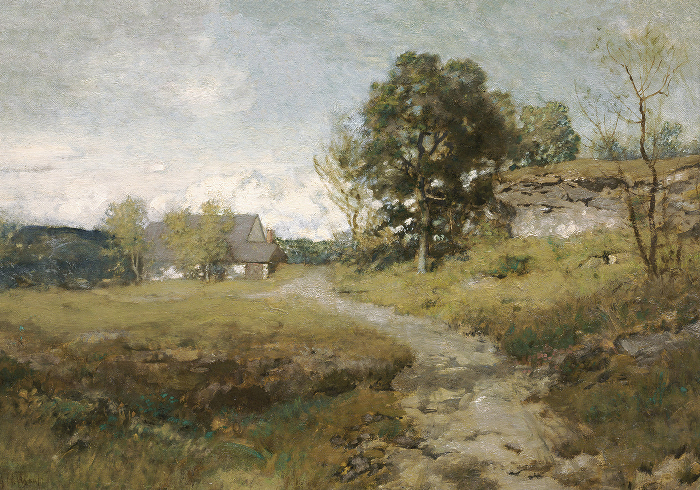 Arkville Landscape By Alexander H. Wyant Plakat - Posterbox.dk