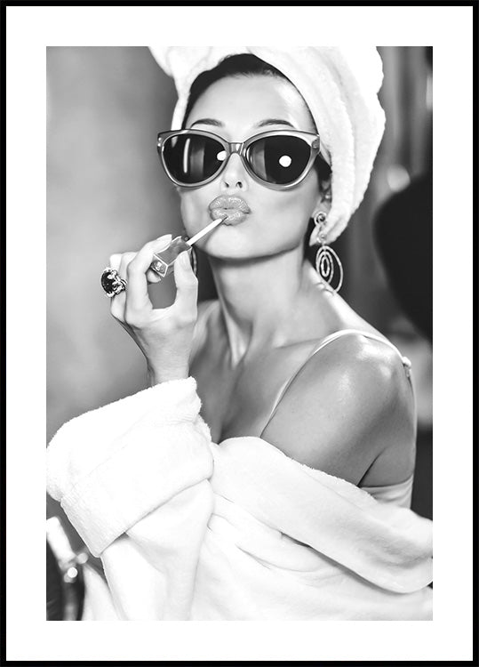 Audrey Hepburn BW Plakat - Posterbox.dk
