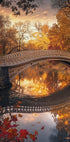 Autumn Park Bridge Plakat - Posterbox.dk