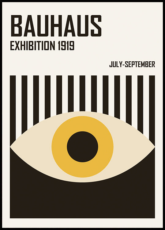 Bauhaus Eye Plakat - Posterbox.dk