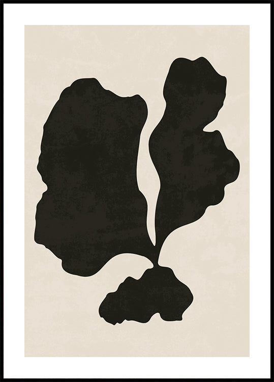 Black Abstract Shape Plakat - Posterbox.dk