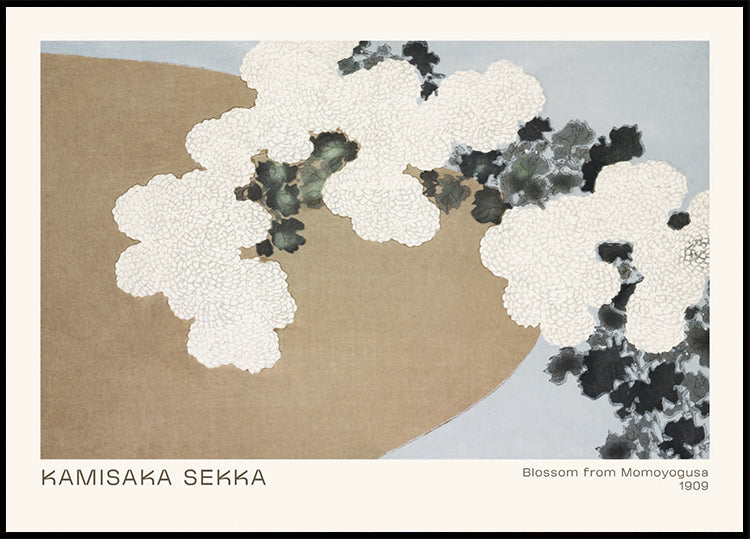 Blossom from Momoyogusa, Japanese floral abstract Plakat - Posterbox.dk