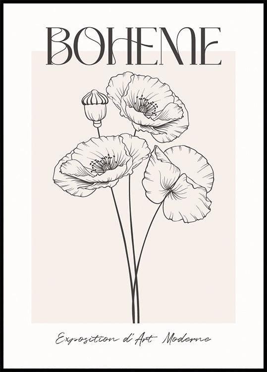 Boheme Poppies Art Plakat - Posterbox.dk