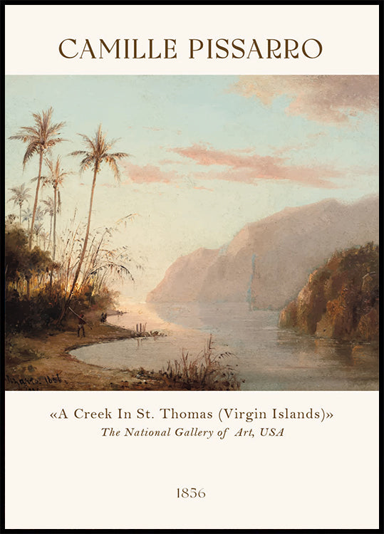 Camille Pissarro Tropical Caribbean Creek Plakat - Posterbox.dk