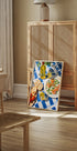 Caprese Lunch on Blue Tiles, Mediterranean food Plakat - Posterbox.dk
