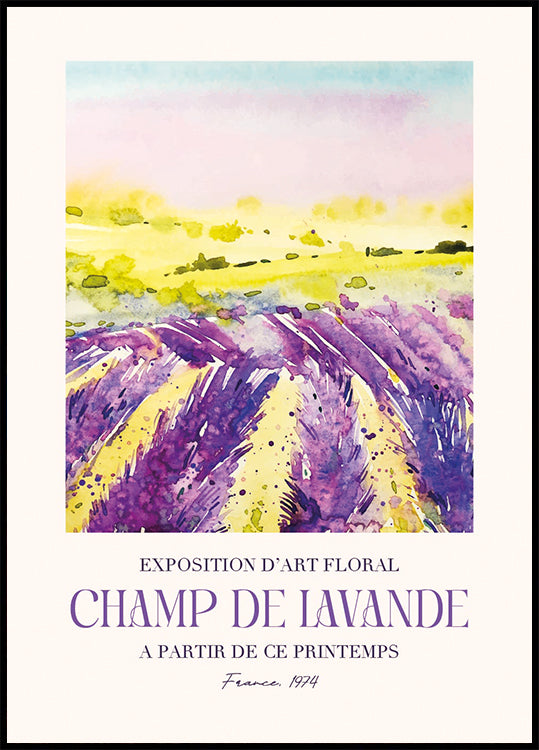 Champ De Lavande Plakat - Posterbox.dk