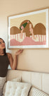 Champagne In Bed Illustration Plakat - Posterbox