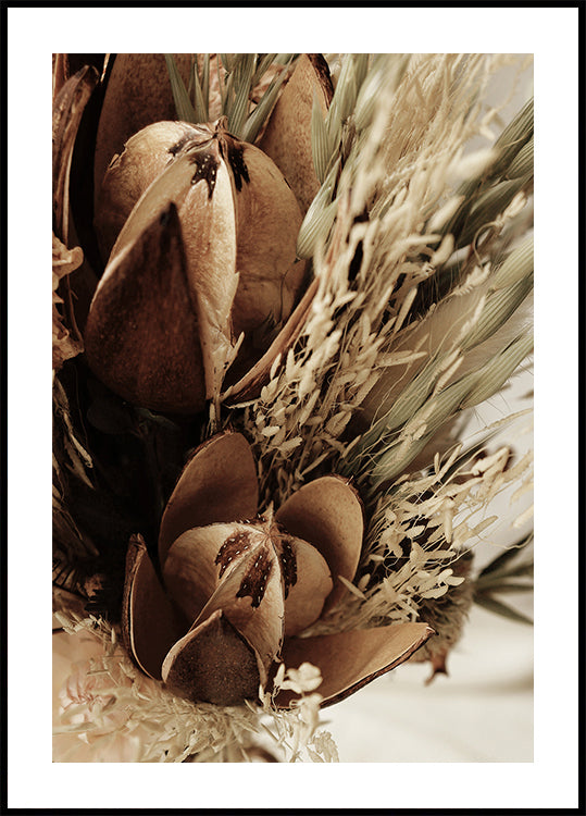 Close-Up of Dried Flowers Bouquet  Plakat - Posterbox.dk