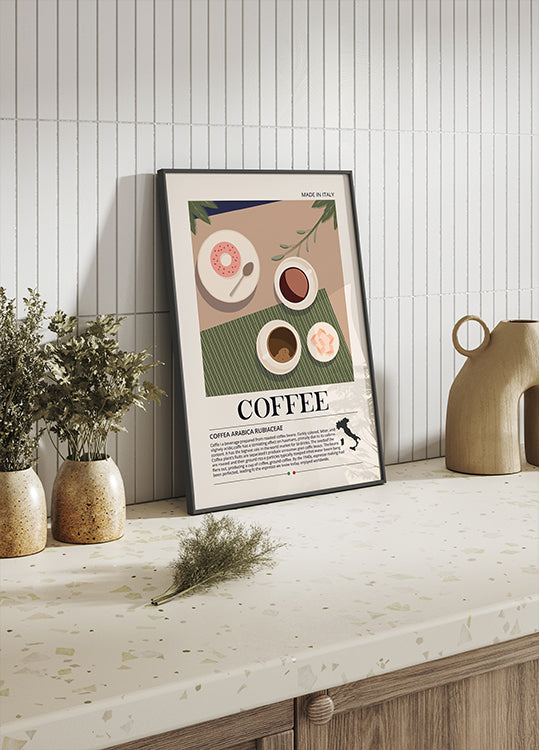 Coffee Made in Italy Plakat - Posterbox.dk