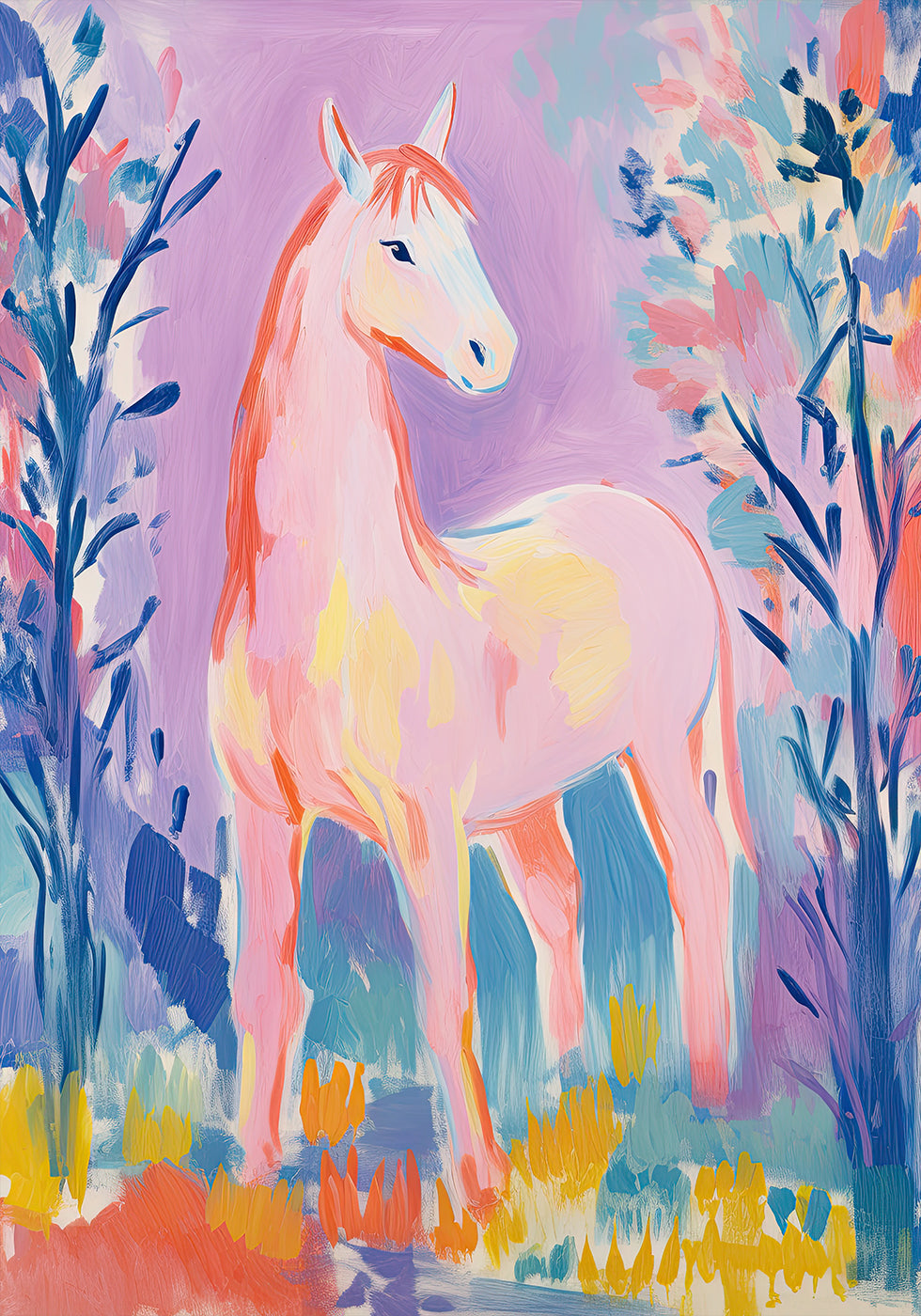 Colorful Horse Plakat - Posterbox.dk