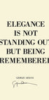 Elegance Quote Plakat - Posterbox.dk