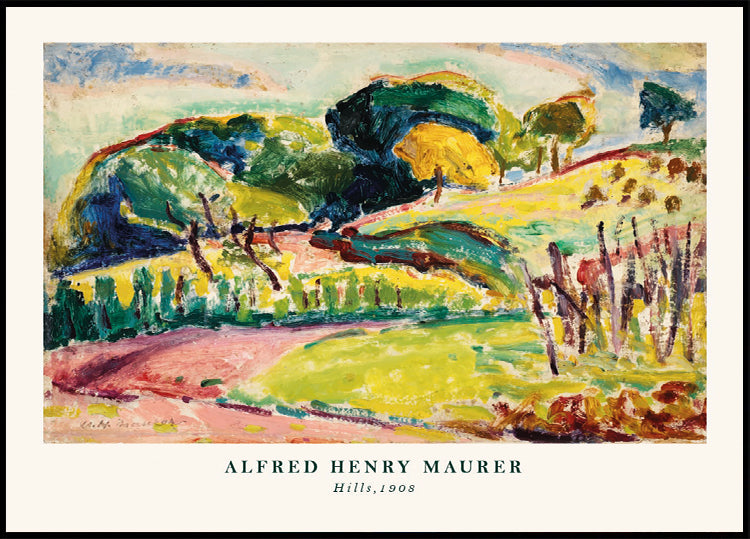 Hills Expressionist Alfred Henry Maurer 1908 Landscape Plakat - Posterbox.dk