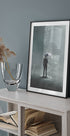 Isolated Rainfall, Suit and Umbrella Plakat - Posterbox.dk