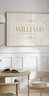 Last Name Family sign Personal Poster - Posterbox