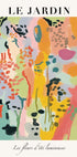 Le Jardin, vibrant floral abstract Plakat - Posterbox.dk