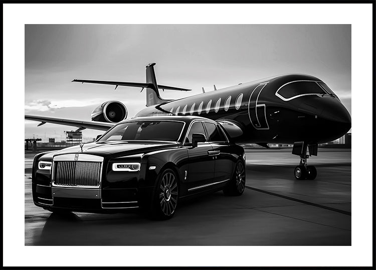 Luxury Lifestyle Black & White Landscape Plakat - Posterbox.dk