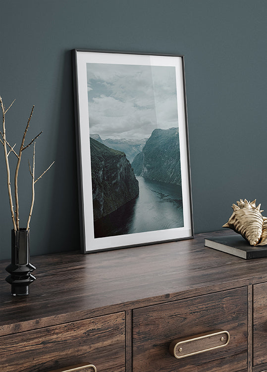 Majestic Fjord Landscape Plakat - Posterbox.dk