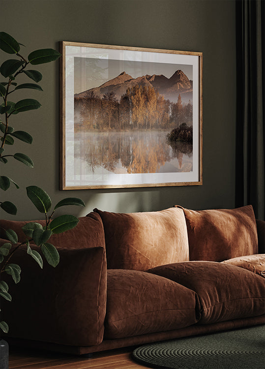 Misty Autumn Reflection Plakat - Posterbox.dk