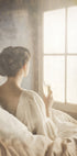Moments of Stillness – Woman With Champagne Plakat - Posterbox.dk