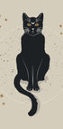 Moon Cat, Mystical Black Cat Plakat - Posterbox