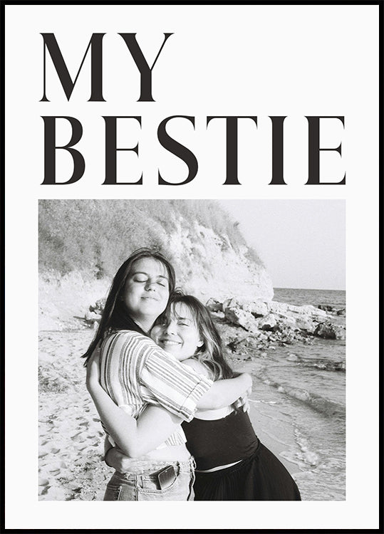 My Best Friend Personalized Photo Plakat - Posterbox