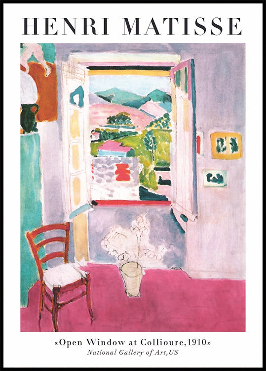 Open Window at Collioure Plakat - Posterbox.dk