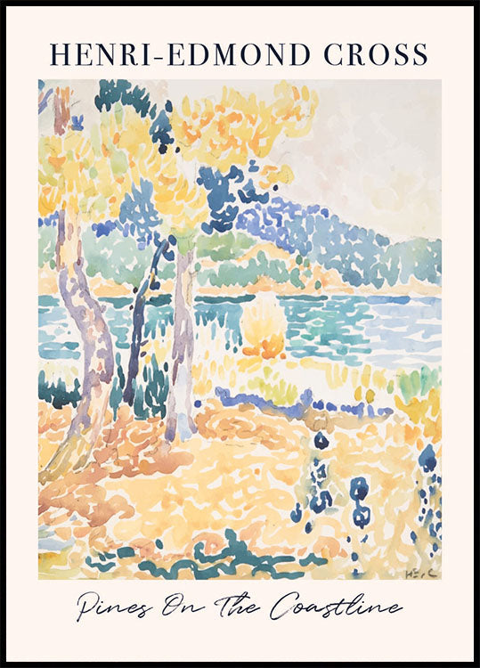 Pines on the Coastline Plakat - Posterbox.dk