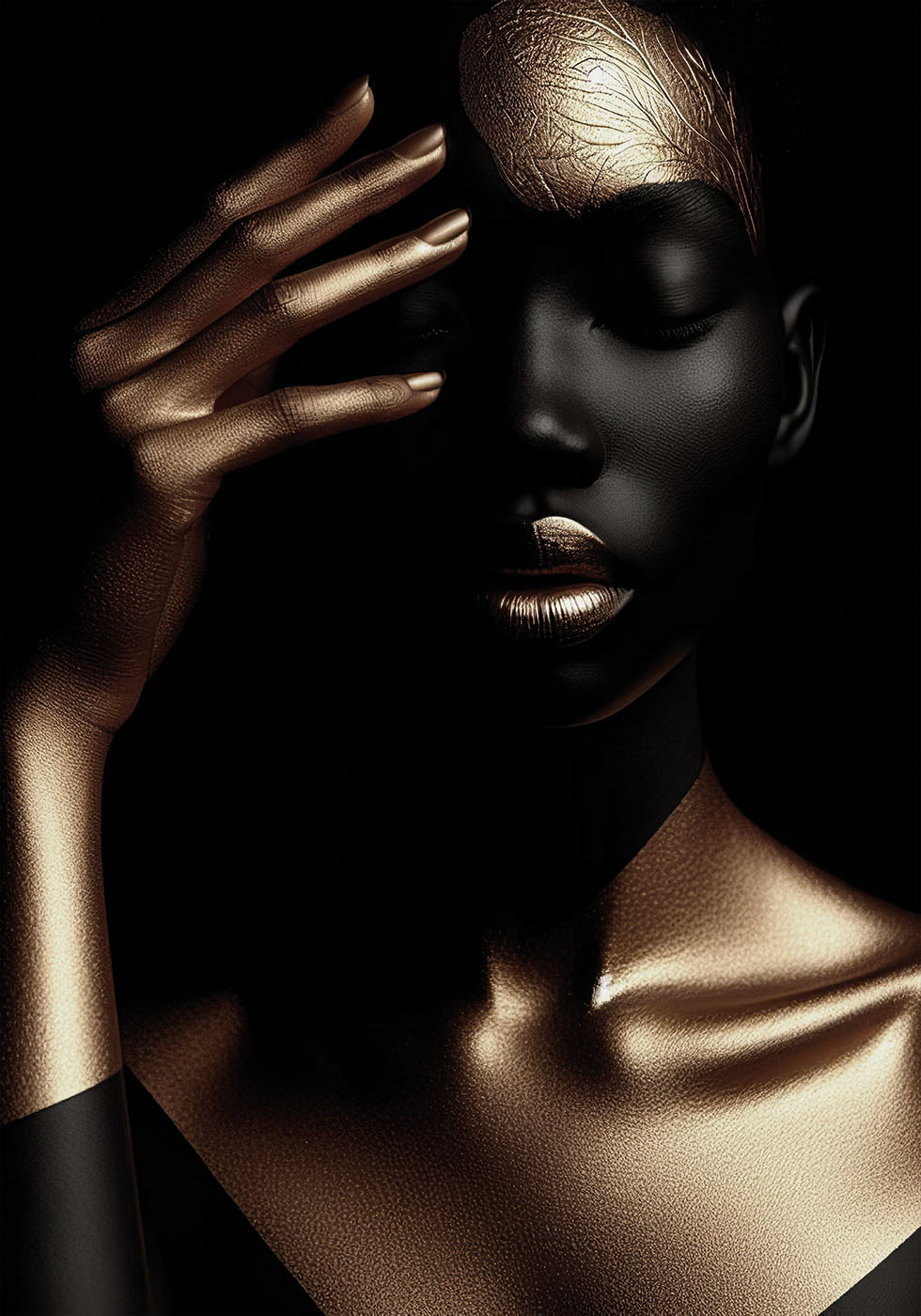 Radiant Shadow Portrait Plakat - Posterbox.dk