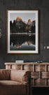 Reflection of Serenity House by the Mountain Lake Plakat - Posterbox.dk