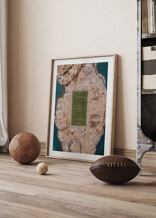 Remote Soccer Field in Norway Plakat - Posterbox.dk